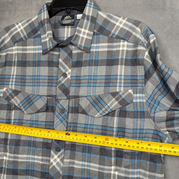Helikon-Tex Defender Mk2 Pilgrim Shirt Mens Medium Blue Grey Plaid Tactical L/S - Picture 5 of 8